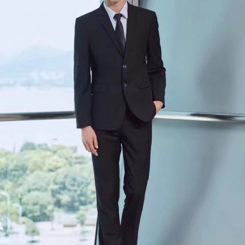 西装男女同款 黑色8109深蓝色8108 码数：S-4XL(5CC6)