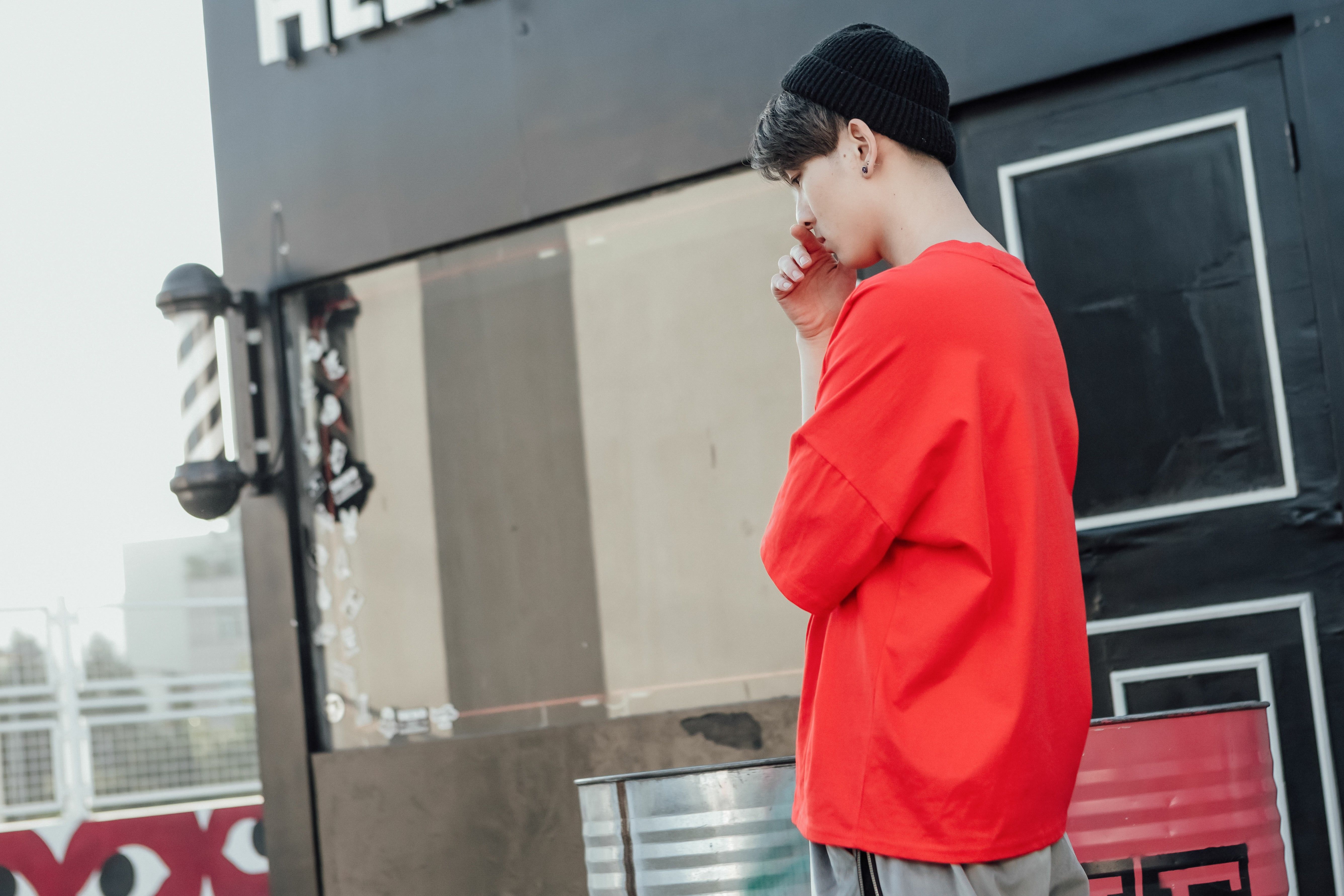 潮牌精梳棉T恤（精梳棉七分袖））