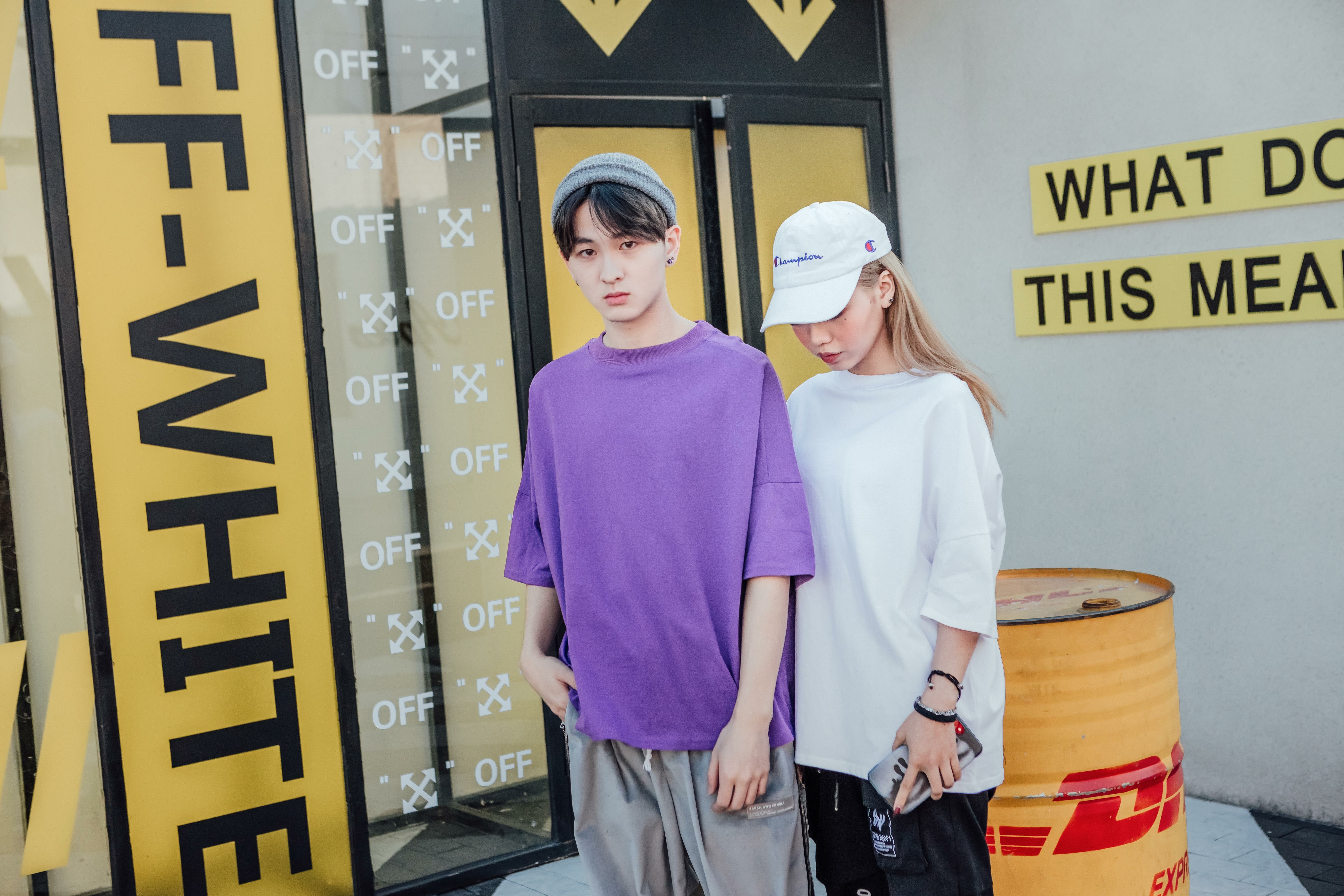 潮牌精梳棉T恤（精梳棉七分袖））