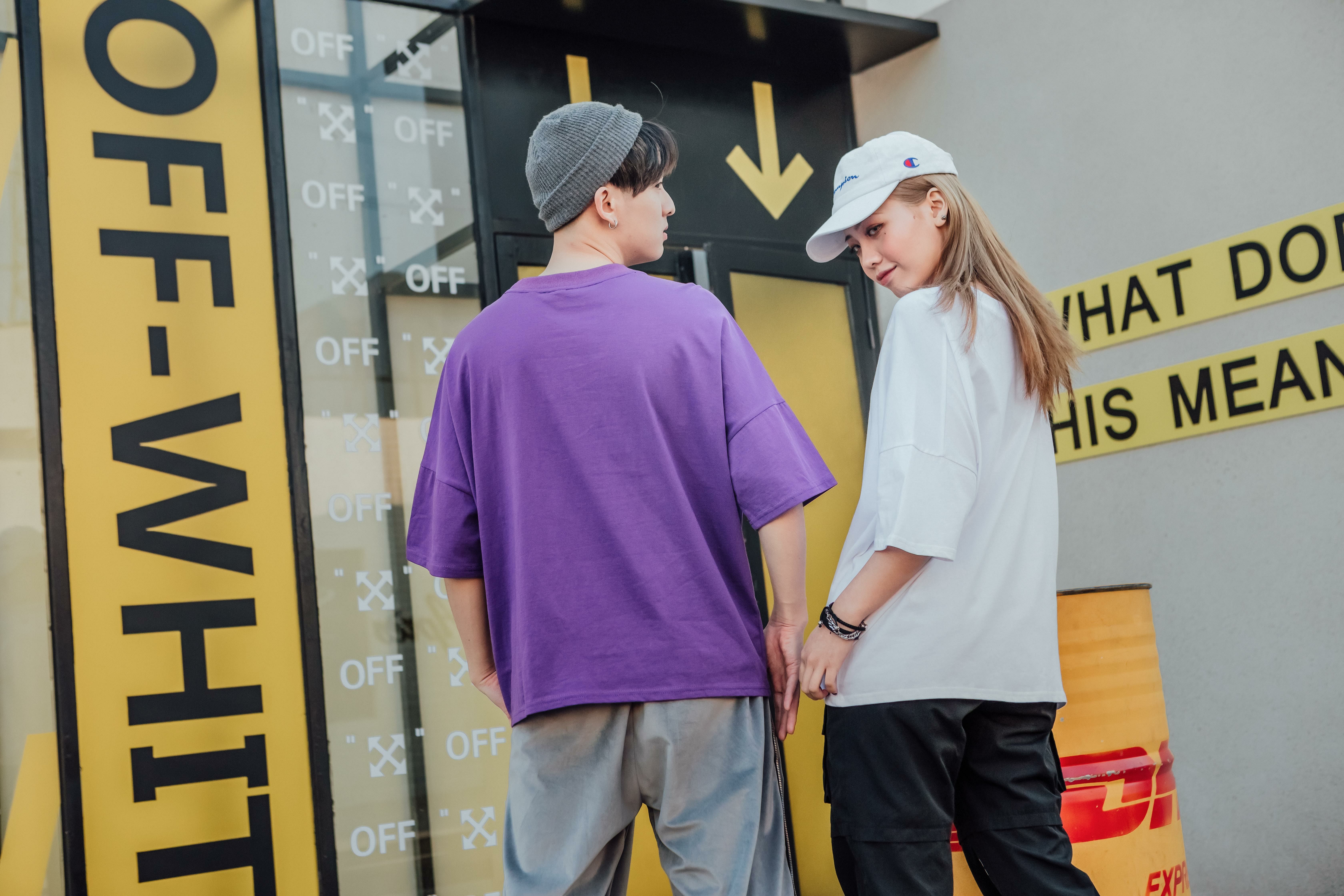 潮牌精梳棉T恤（精梳棉七分袖））