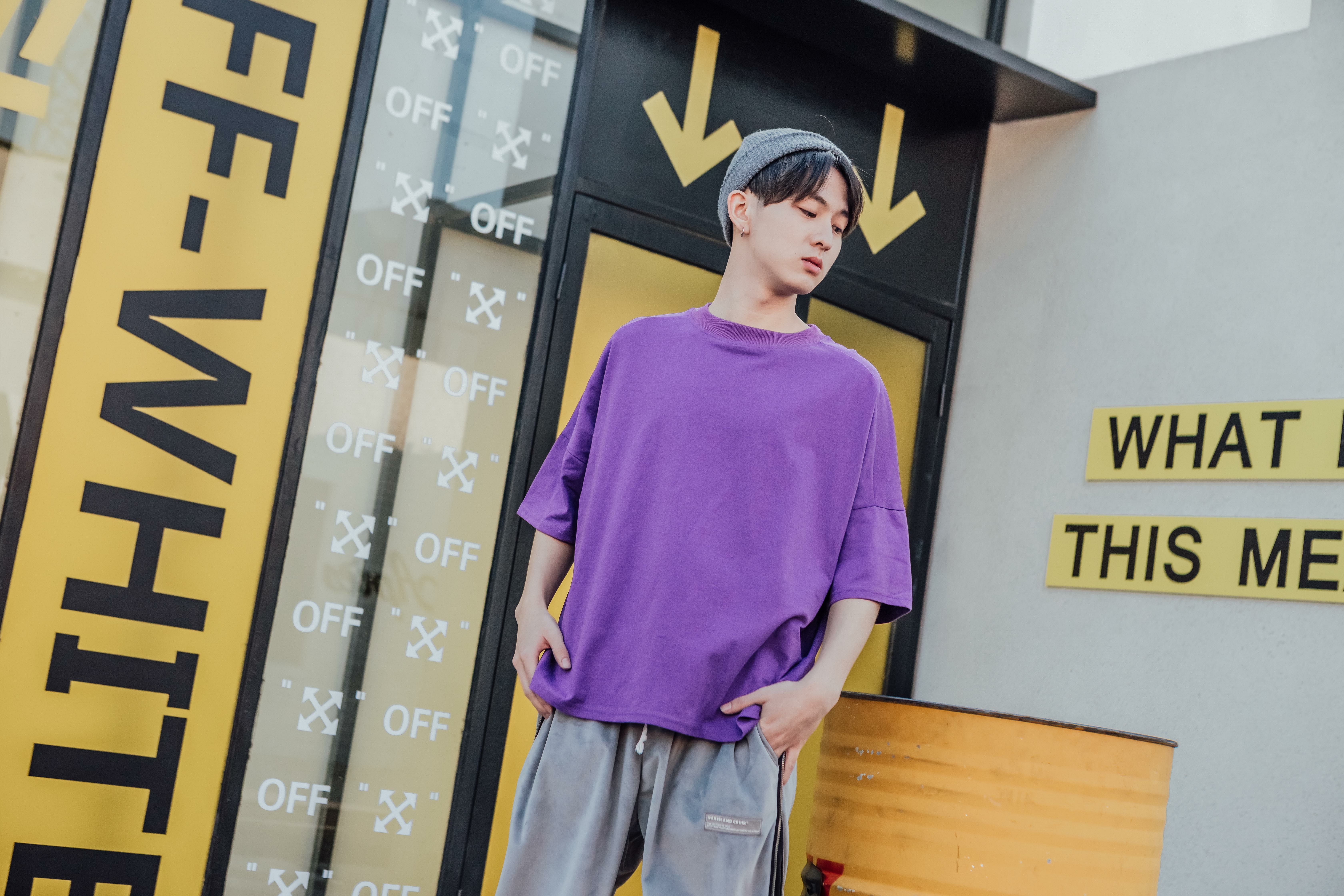 潮牌精梳棉T恤（精梳棉七分袖））