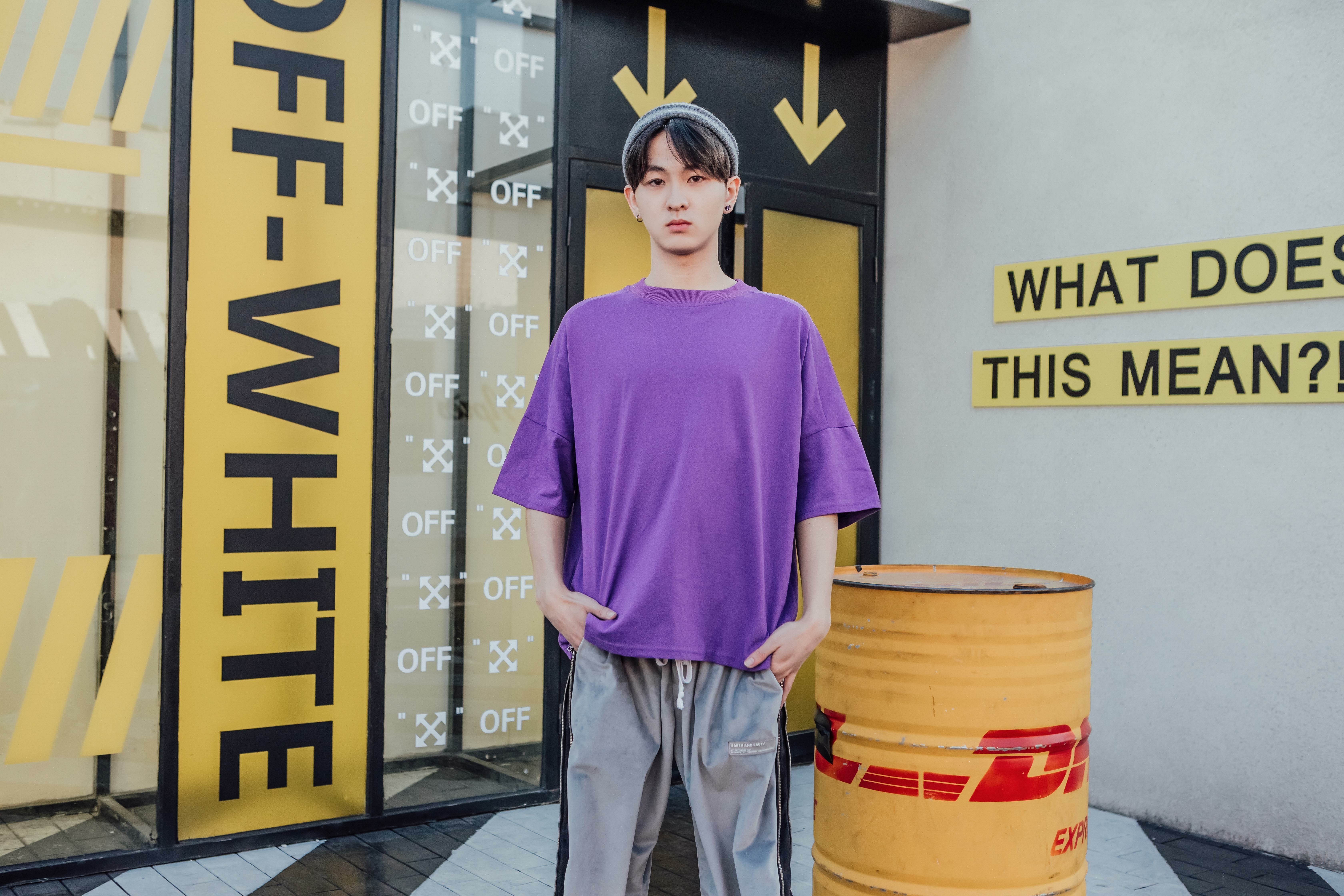 潮牌精梳棉T恤（精梳棉七分袖））