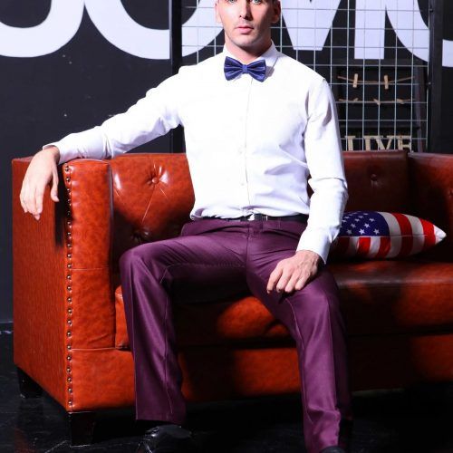 男衬衫细斜纹长袖纯色5801(6768)