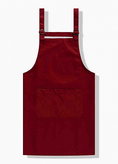 CFWQ06  铜扣咖啡餐厅高档款三口袋可调节围裙-7个色