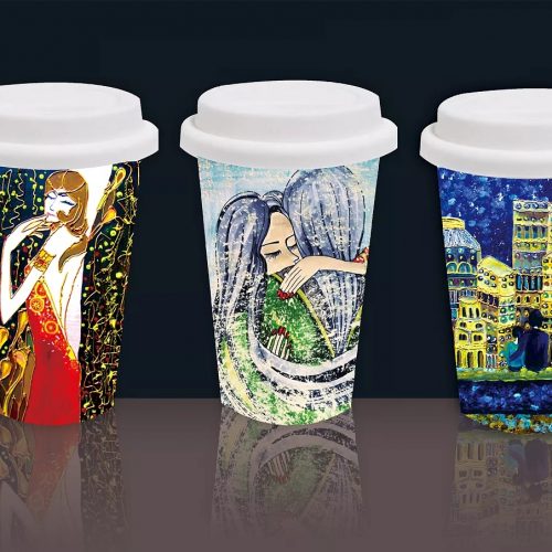 手绘咖啡杯定制