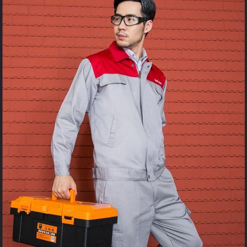 工作服套装男劳保服春秋汽车4S店维修美容售后工装汽修服