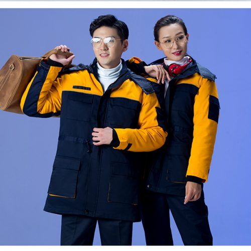 冬季工作服棉衣男加厚劳保服棉袄定制工装工程防寒服冬装工作棉服