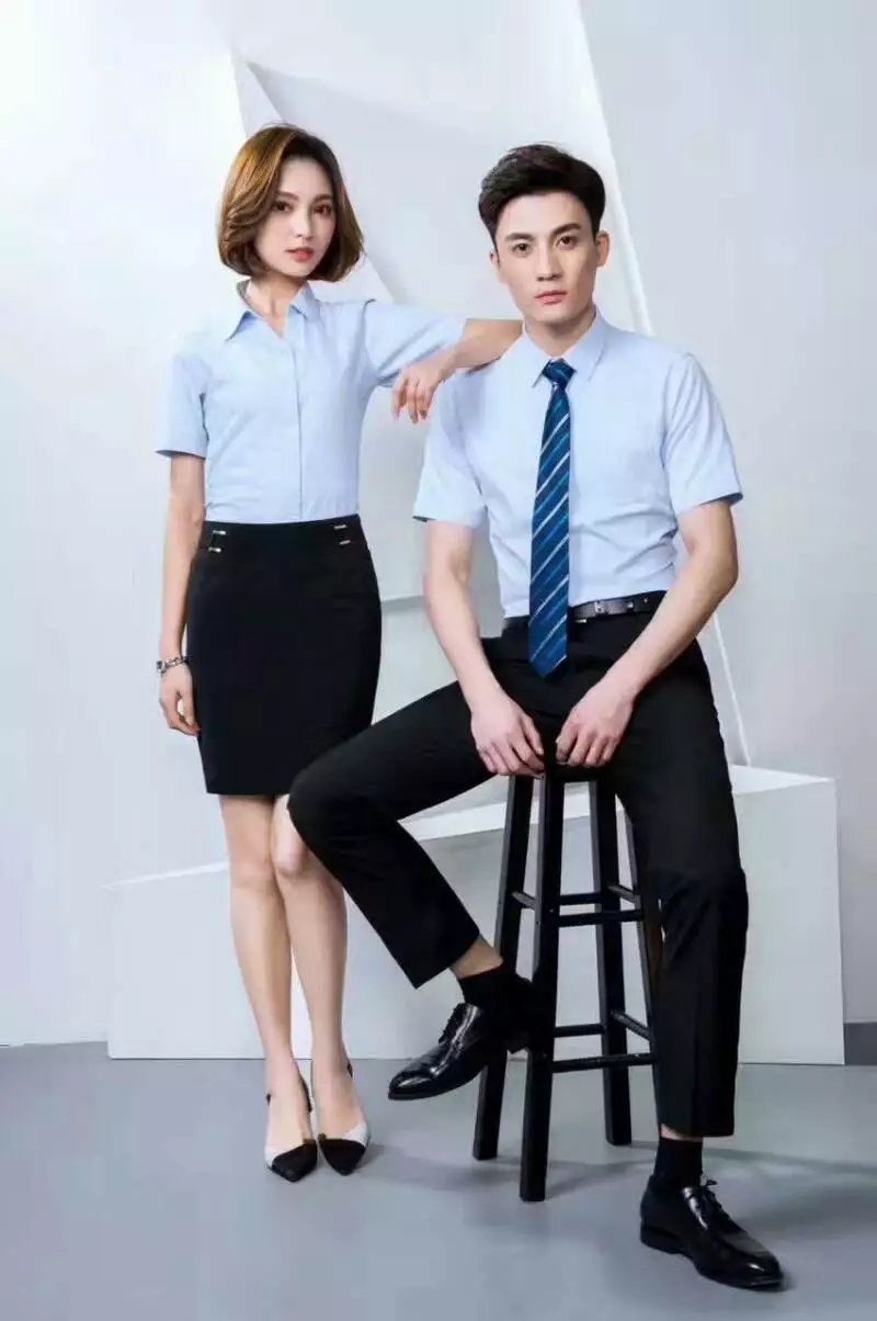 G2000男女高档长短细斜衬衫(9C27)