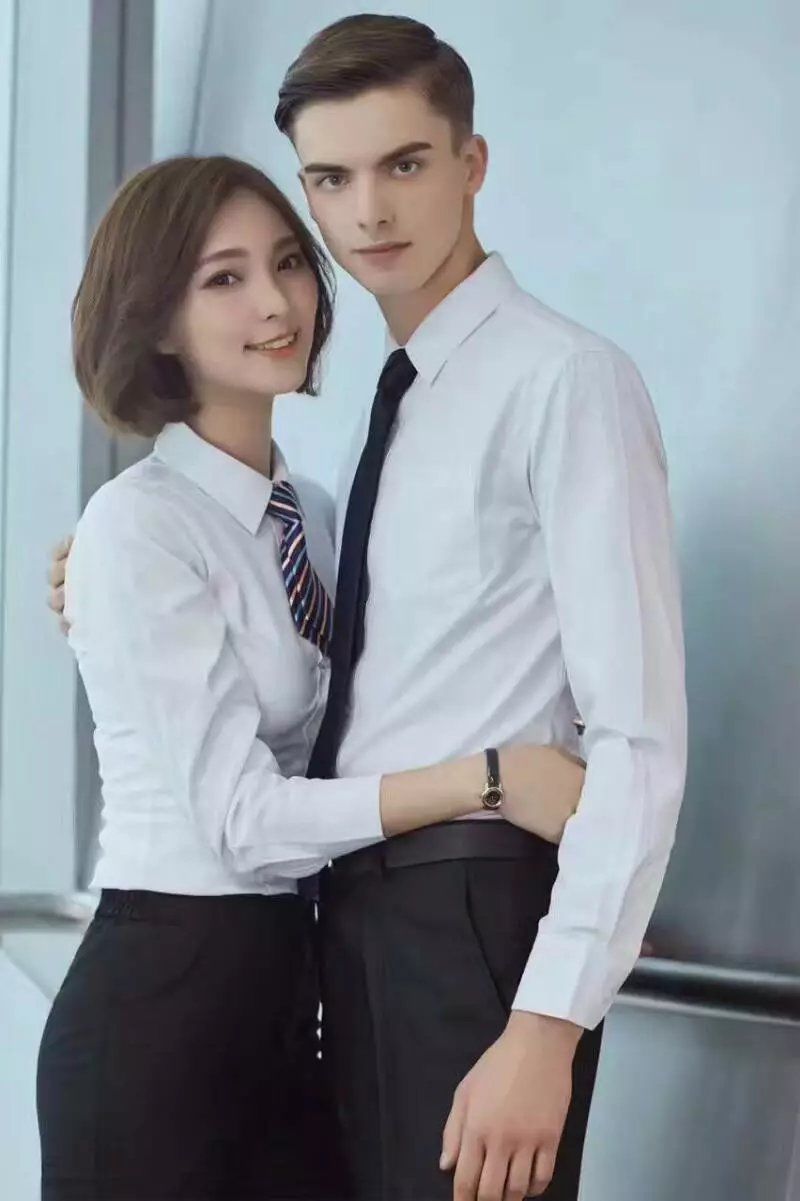 G2000男女高档长短细斜衬衫(9C27)