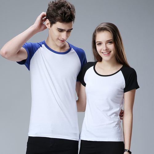 插肩（撞边）文化衫定制