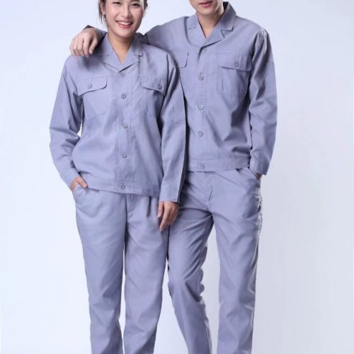 工装X518 夏装 长袖纯色钮扣款(2554)