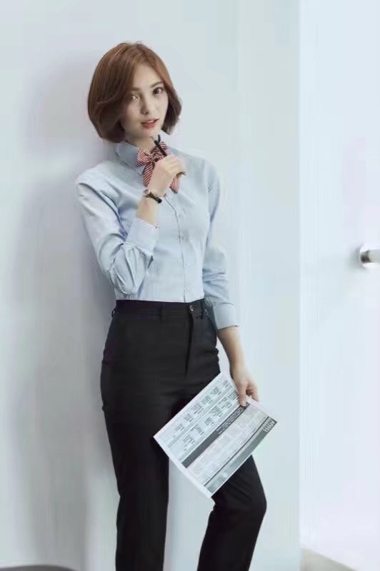 衬衫男女138男女款白粉蓝男S-4XL 女S-3XL(CB8F)