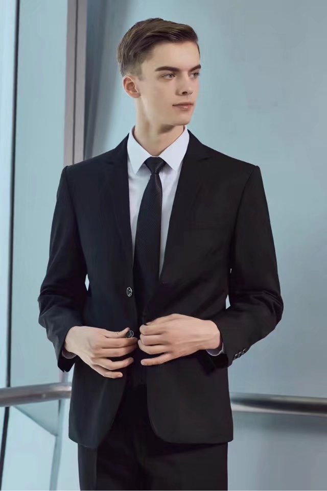 西装男女同款 黑色8109深蓝色8108 码数：S-4XL(5CC6)