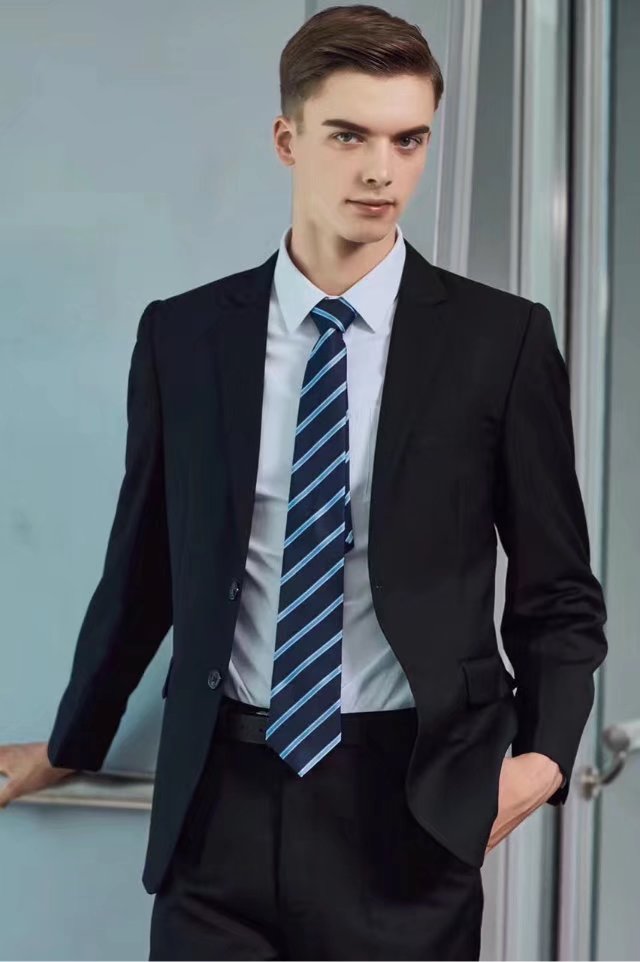 西装男女同款 黑色8109深蓝色8108 码数：S-4XL(5CC6)