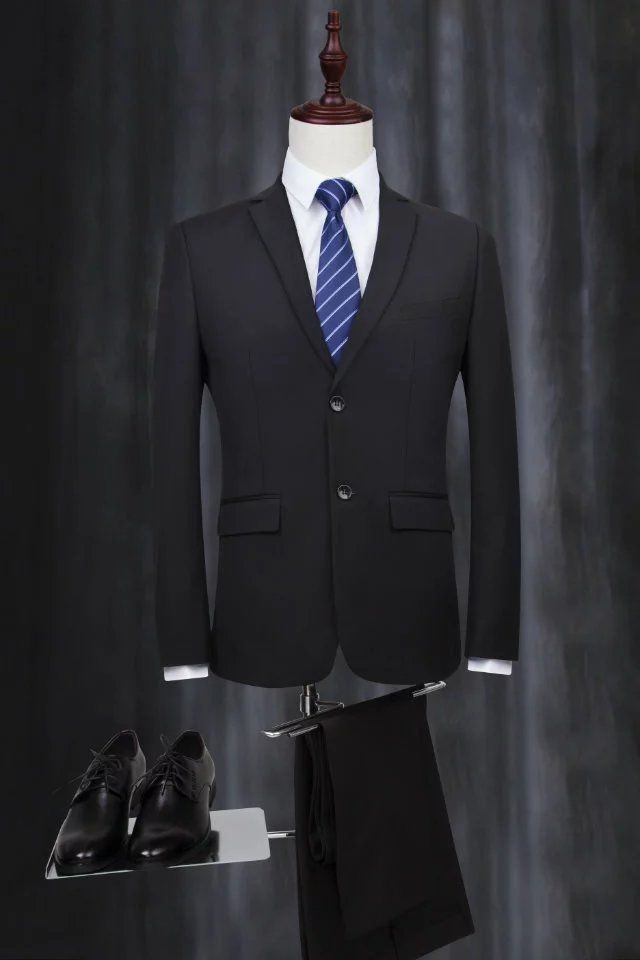 129#双扣，121-1#单扣韩版细斜纹套装(93B0)