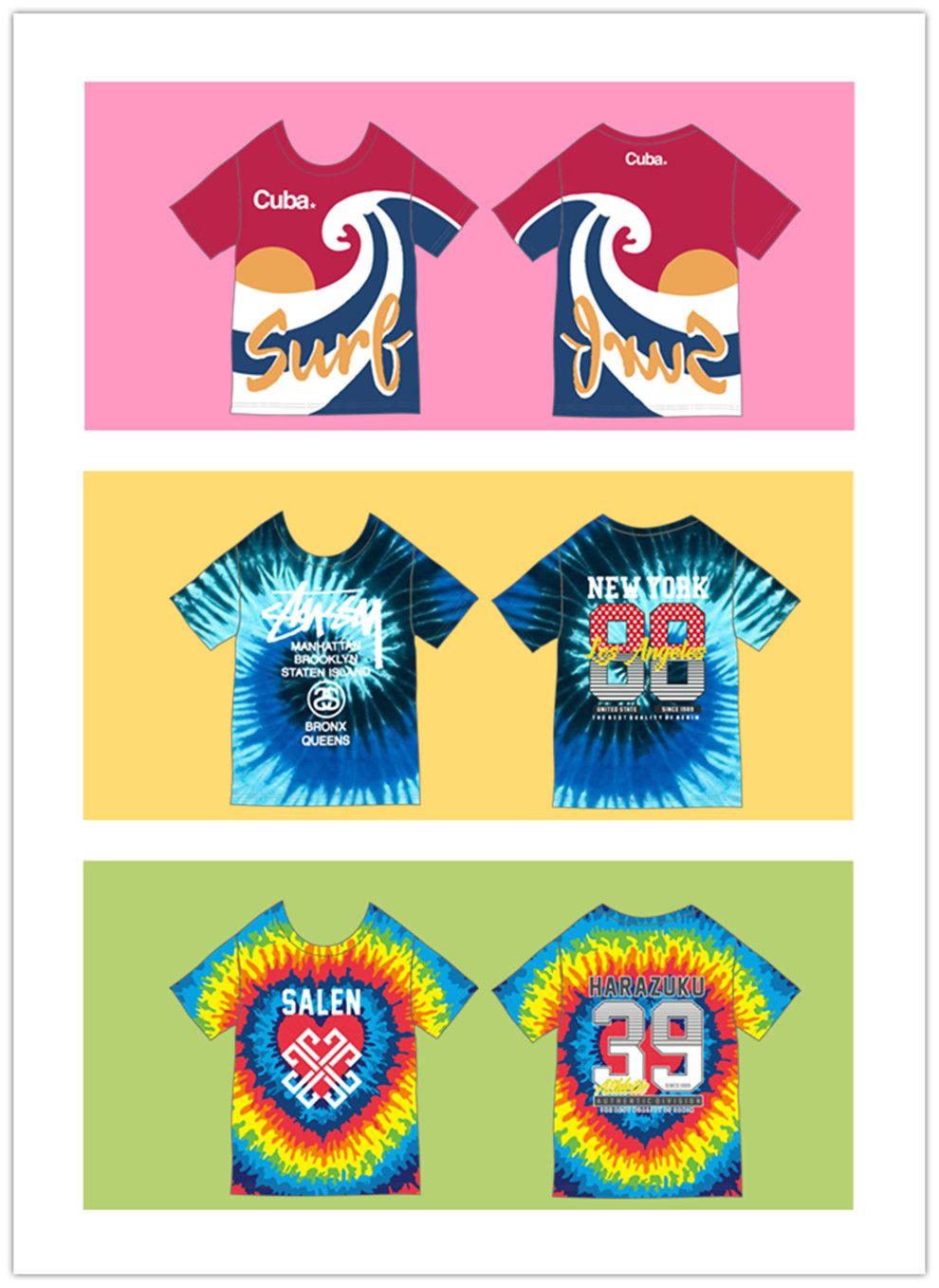 全身印圆领（模板）