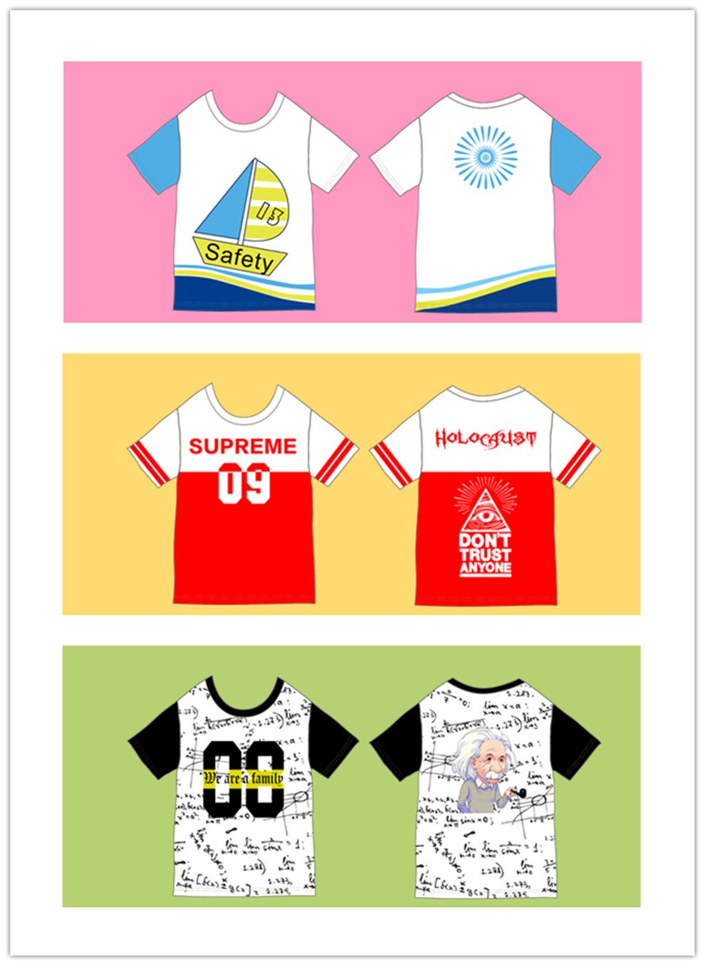 全身印圆领（模板）