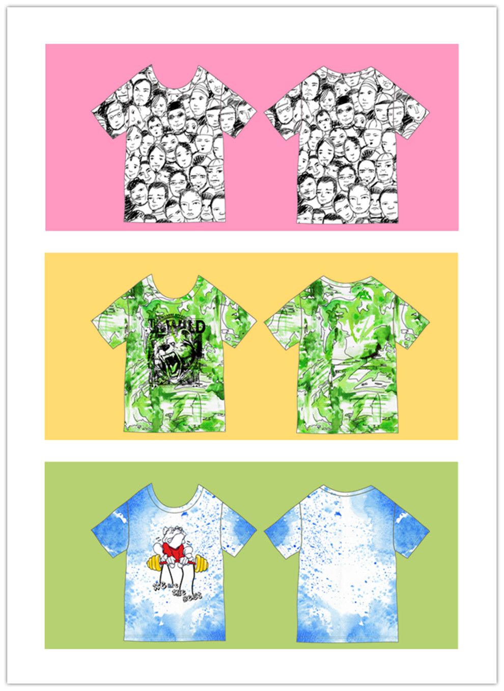 全身印圆领（模板）