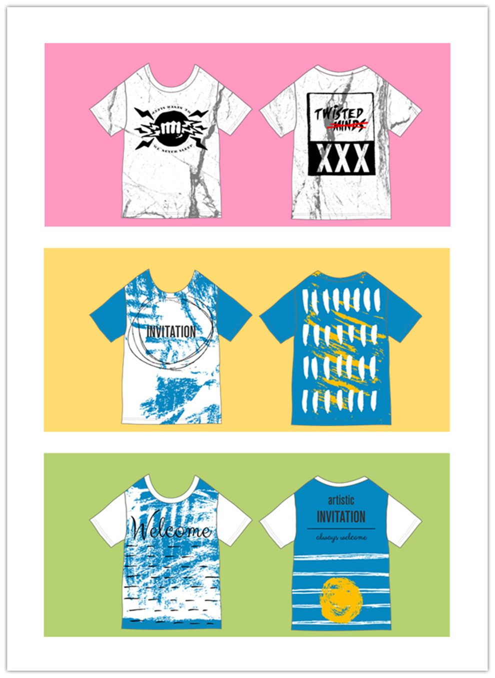 全身印圆领（模板）