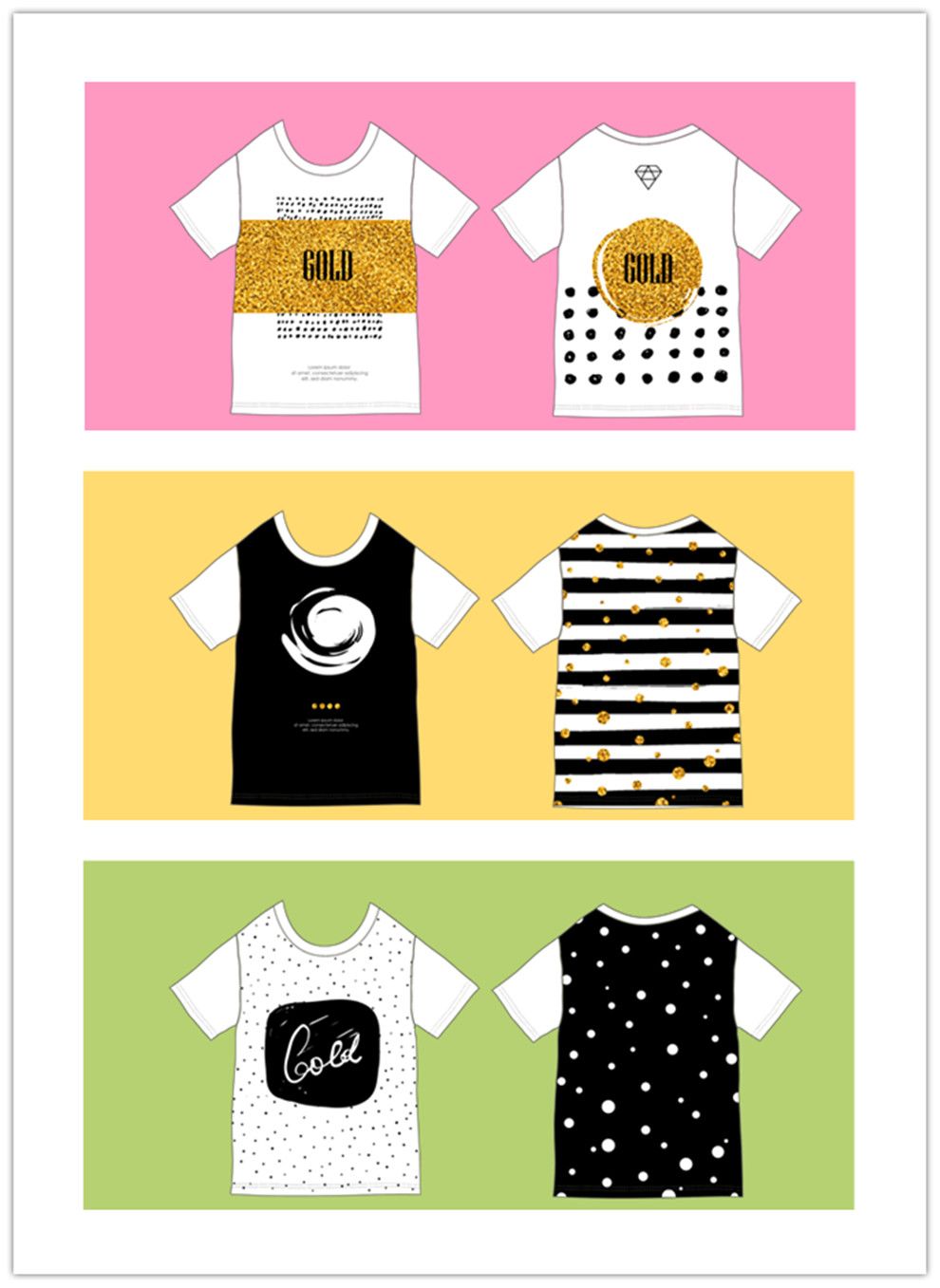 全身印圆领（模板）