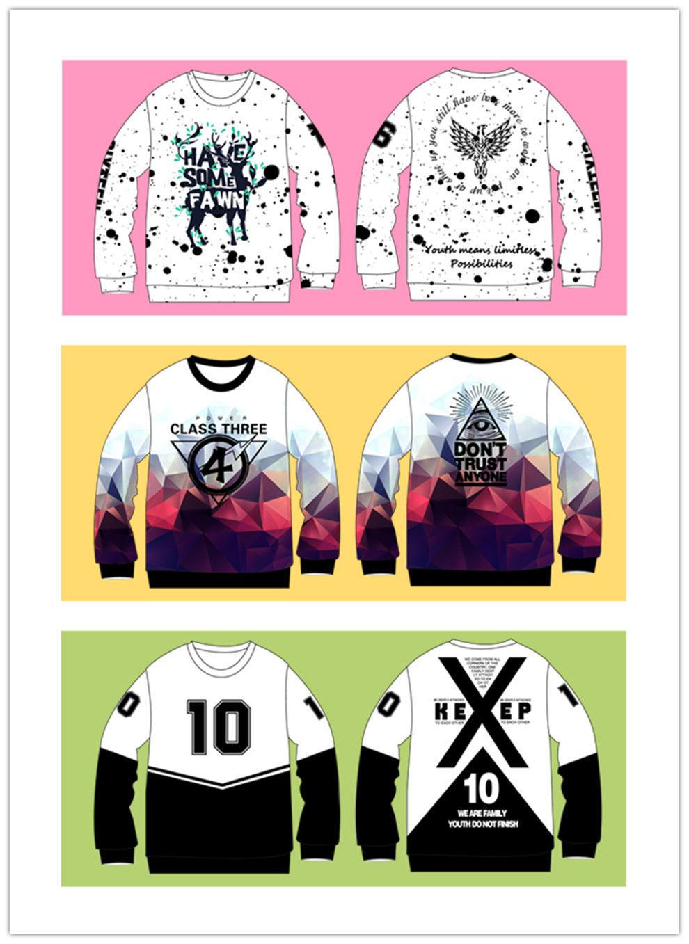 全身印长袖（模板）