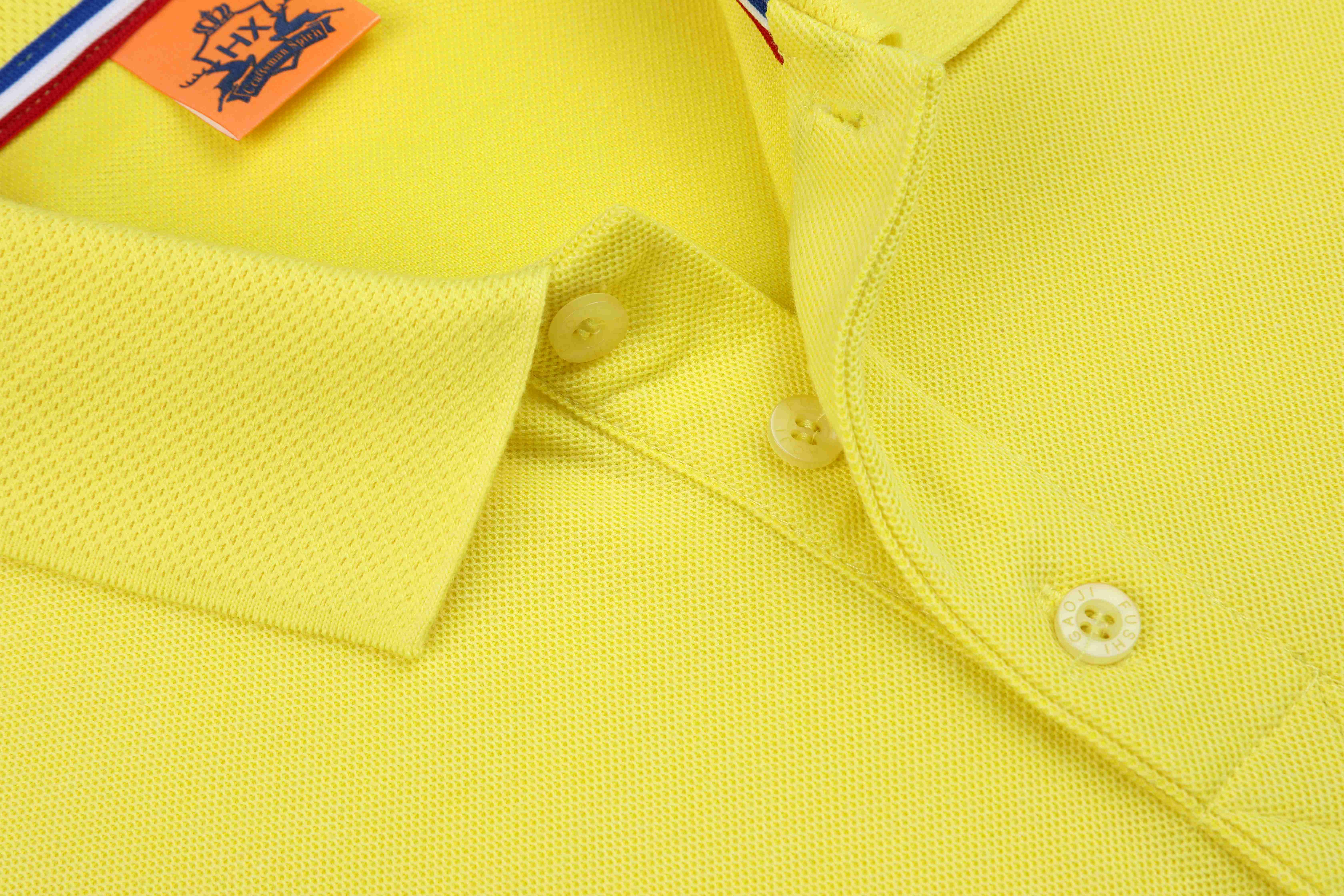 高端纯色polo(HX 2600型号，纽扣和衣服同色)